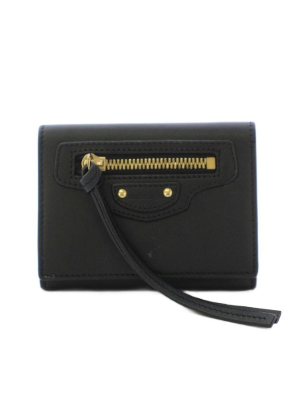 Balenciaga Neo Classic Wallet Trifold Leather Black